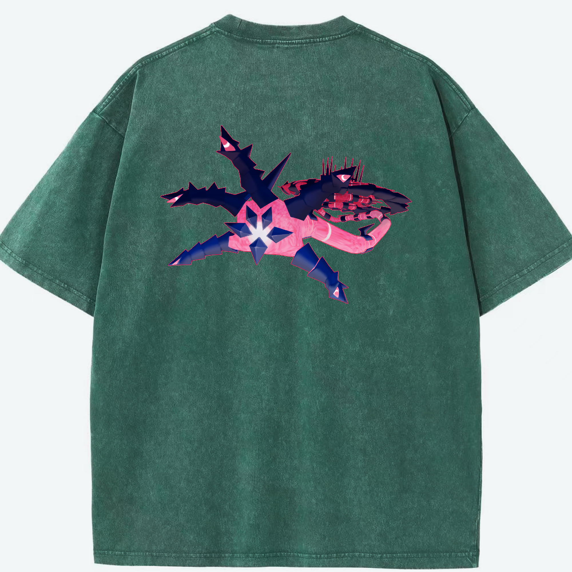 （画像用） ポケットモンスター Pokémon 綿100% ヴィンテージ風 半袖Tシャツ（背面プリント）